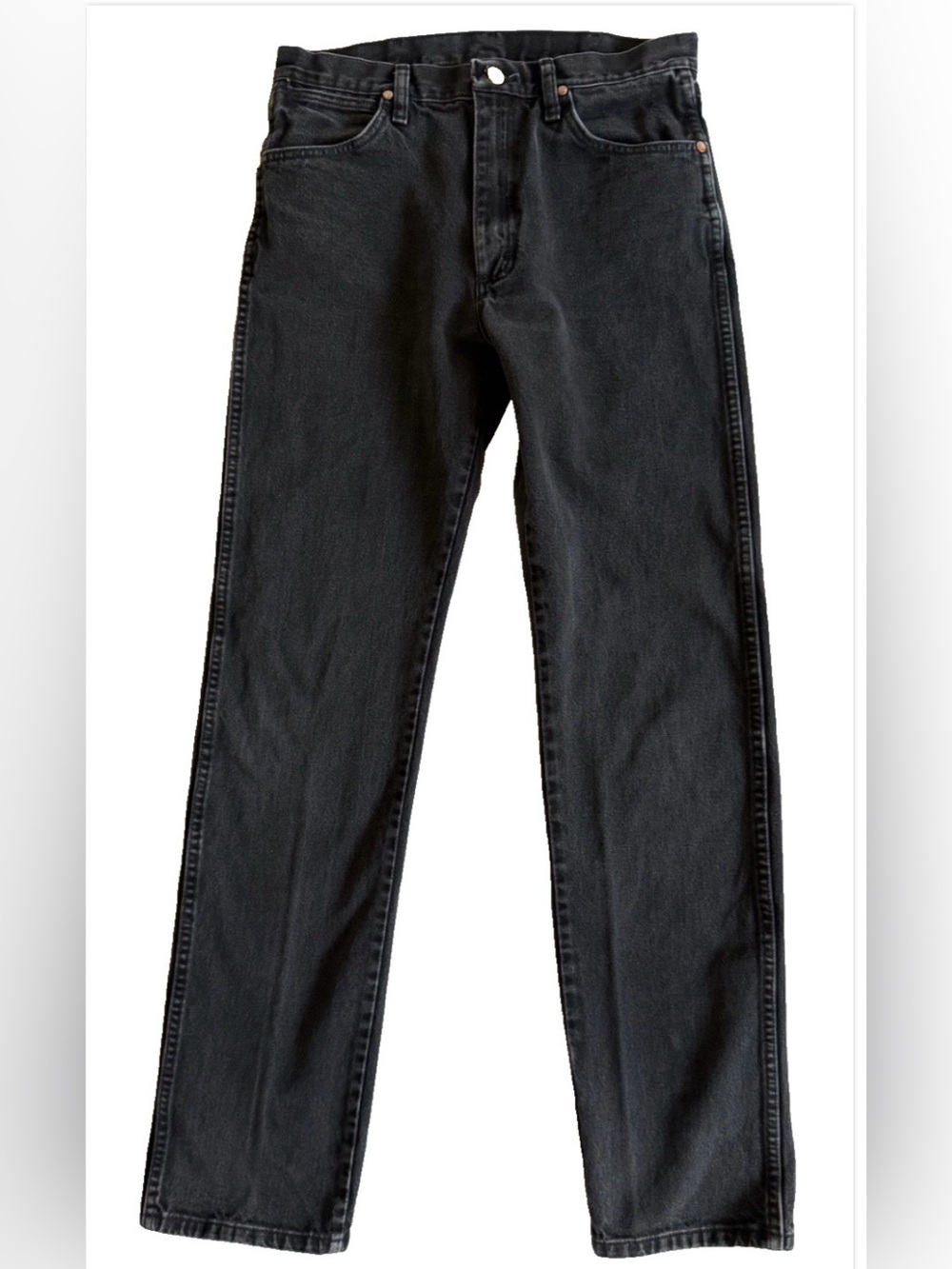 Wrangler Men’s Black Straight Leg Jeans 30x32 Western Denim